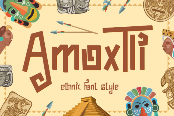 Amoxtli: A Unique Display Font for Crafty Branding
