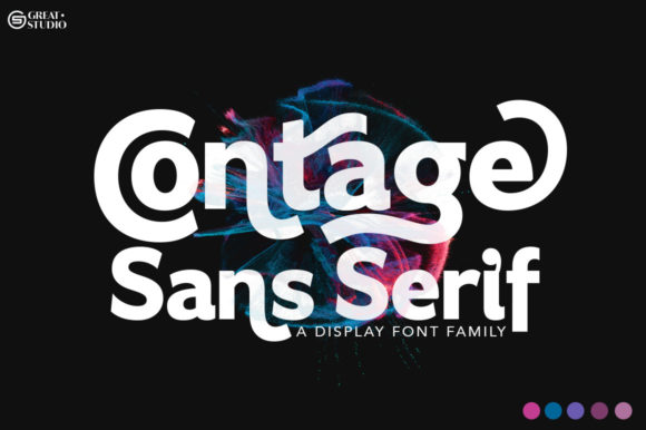 Contage: A Modern Display Font for Minimal Branding