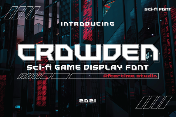 Crowden: A Futuristic Display Font