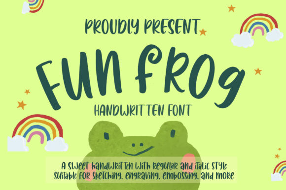 Fun Frog Font for Creative Brands