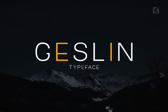 Geslin: A Minimalist Display Font