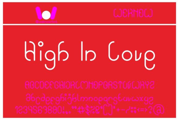 High in Love: A Whimsical Display Font for Web Design