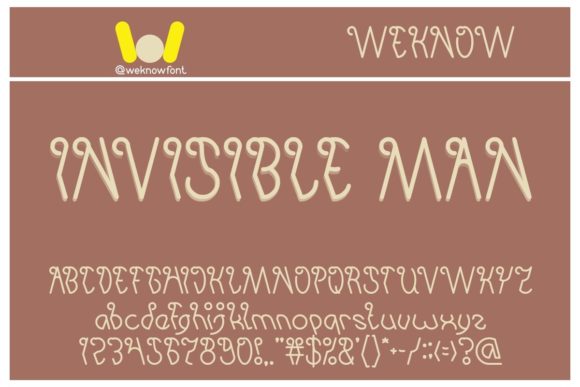 Invisible Man Font: Bold & Unique