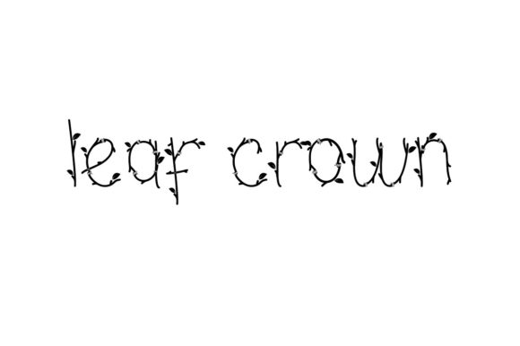 Leaf Crown: A Delicate Display Font for Editorial Magic
