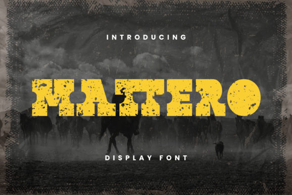Mattero: The Bold Display Font for Modern Brands