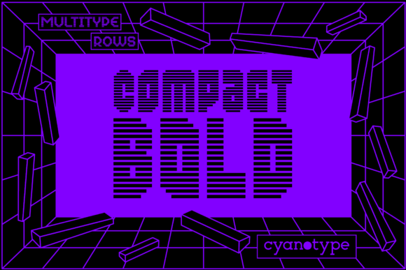 MultiType Rows Compact Bold Font