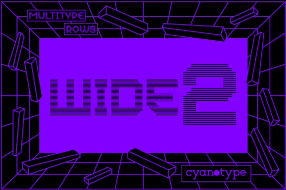 MultiType Rows Wide 2 Font