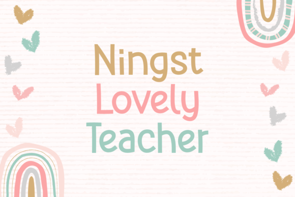 Ningst Lovely Teacher Font