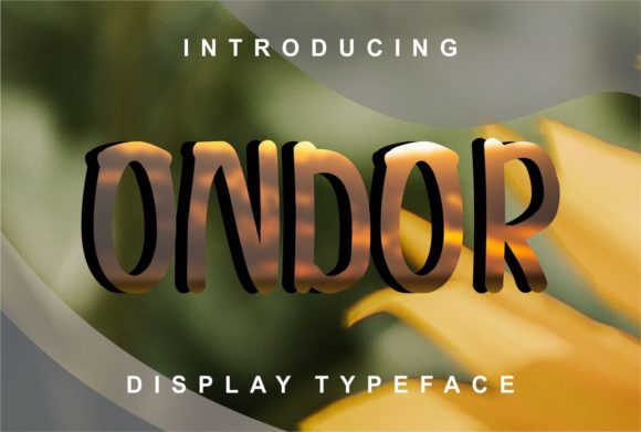 Ondor Font for Editorial Design