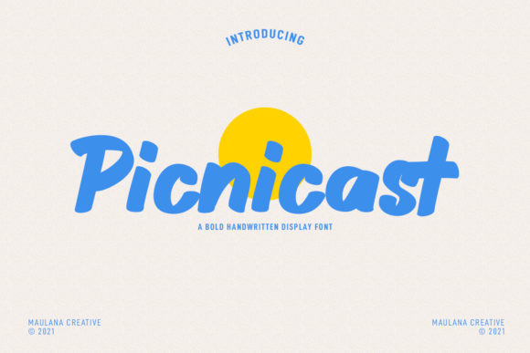 Picnicast: A Playful Display Font for Makers