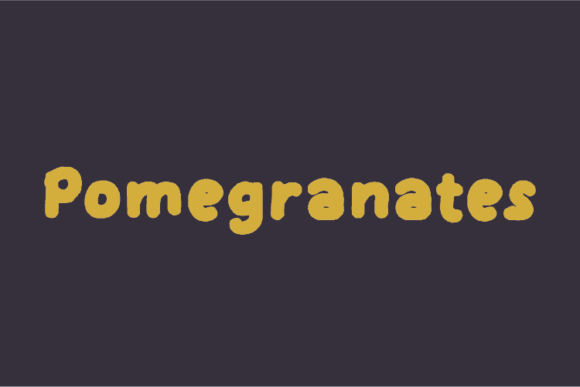 Pomegranates: A Cool Display Font for Modern Web Design