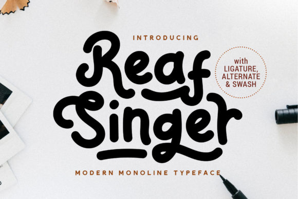 Reaf Singer: A Trendy Font for Bold Campaigns