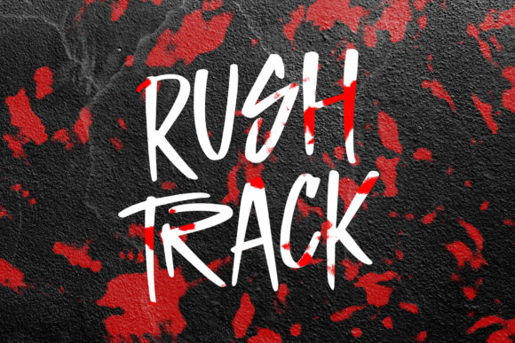 Rush Track: A Graffiti Display Font for Bold Web Headers