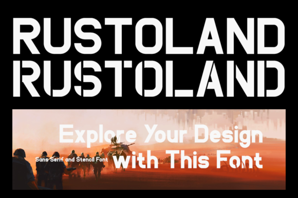 Rustoland: A Bold Display Font for Modern Editorial Design