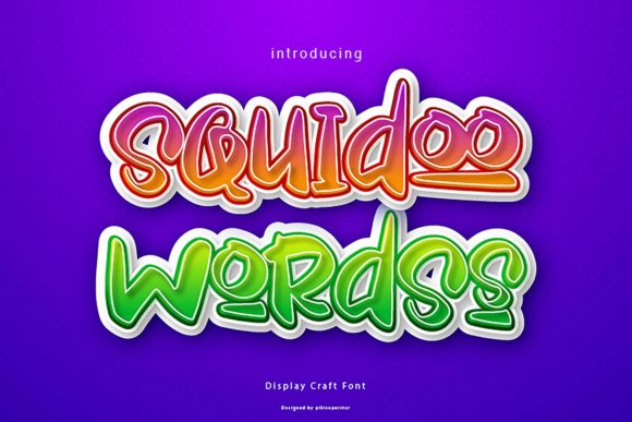 Squidoo Wordss Font for Bold Design