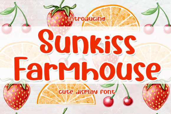 Sunkiss Farmhouse: A Friendly Display Font for Web Headers