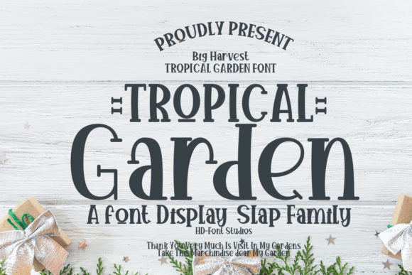 Tropical Garden Font Review