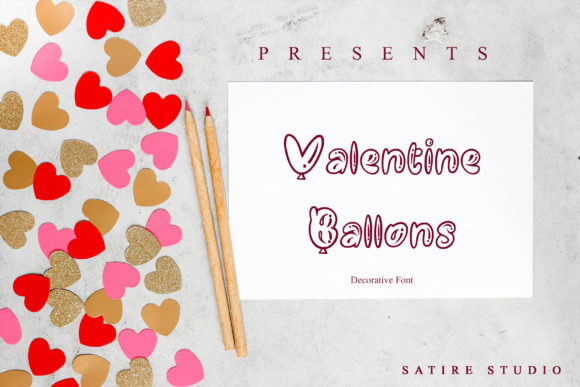 Valentine Ballons: A Bubbly Display Font for Editors