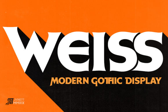 Weiss: A Bold Display Font for Futuristic Branding